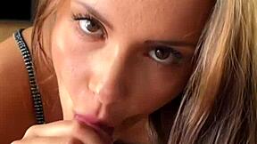 Big fat dick shocks blonde deepthroat after smoky toy play!