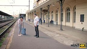 for cash the old guy lets a stranger fuck his hot young wife while he watches