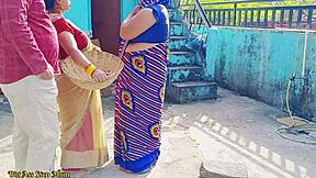 Hot Indian Step Mom and Daughter Ride Young Cock Outdoors