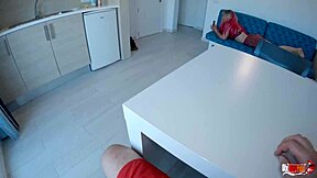 my stepsis grabbed my cock instead of candy i came right in her mouth!!