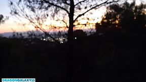 Why's This Brunette Pissing in Woods Then Deepthroating Me?