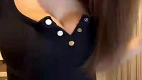 hey neighbor's big natural tits milf masturbates pussy on webcam homemade