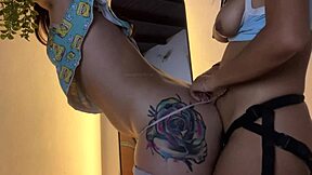 girls' foot play turns into kinky pussy fingering and dildo toys