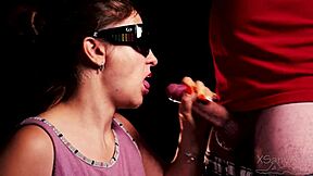 blind taste game cheats girlfriend with blindfolded friend thrill