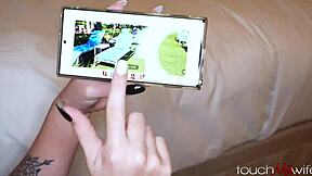 my horny hotwife picks up random guy on vacation & cums on his cock - touchmywife -