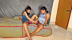 hot milf uttaran20 instructs stepson and girlfriend on ffm anal fisting squirting sex