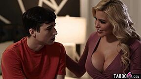 caitlin bell's big boobs milf stepmom takes virgin stepson's cherry