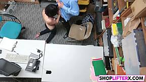 penelope's sexy teen ass fucked hard for shop theft