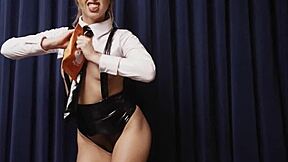 Riley Reid's Petite Bunny Ass Bounces in Lingerie Tease!