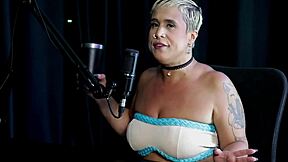 mixed crowd watches milf pick her battles after dud just joana on sheer red