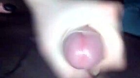 amateur guy rips lingerie for quick pantyhose cum handjob