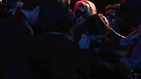 Milf Tricks Shy Teen Into Wild Public Strapon Double Penetration Orgy