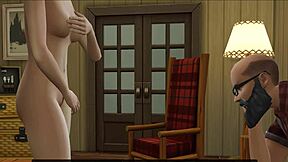 stepdaughter offers pussy to sad dad on birthday first time blowjob 😘🎂💕