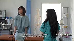 Nurse milfs turn doctor's office into rough anal toy gangbang on patients