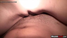 Whore's tight asshole stretched wide on public sextape