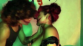 clown girl rides big cock after halloween party doggystyle