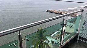 naughty stepdaughter masturbates seaside real orgasm big tits