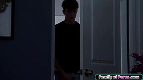 DUDE WHY YOU TOUCHING STEPSIS BIG ASS WITH MONSTER COCK