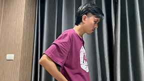 Caught stepsis masturbating... should I lick her shaved pussy? 😈👅