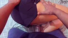 hot malay teen's curvy body bent over for intense pov doggystyle pounding