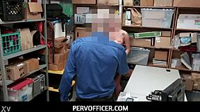 perv officer rips clothes off czech thief daisy lee