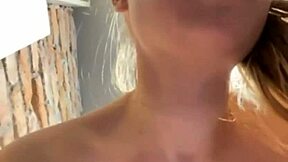 BBW Teen Squirts Publicly With Nipple Clamps