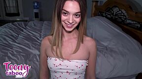 molly little pussy pounded by stepdad before dinner creampie