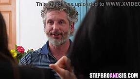 sluttly stepsis threesome blowjob fucked hard on casting interview 😈