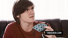 hey stepmom sofie marie's nympho tits bounce as she pops her virgin stepson's cherry doggystyle