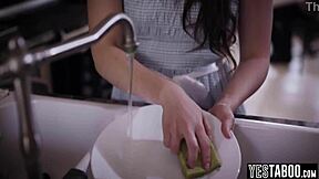 big ass chubby teen seduces stepmom's sleazy monster cock boyfriend