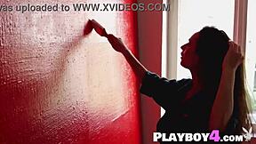 petite brunette milf gloria sol's big natural ass begs to be unwrapped outdoors