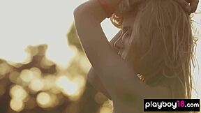 nude ukrainian emily rise smashing hot in sun with shaved pussy