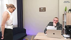 this secretary deserves rough anal despite her bad attitude