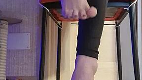 yo dirty british teen slut fingers pussy in shower leggings feet tease