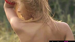 nude ukrainian emily rise smashing hot in sun with shaved pussy