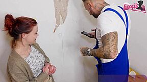 wanna see the cute german redhead teen next door fuck the handyman hard?