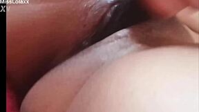 JUICY LATINA PUSSY POUNDED BY DILDO IN BED!