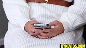 hey step niece, feel auntie's fingers deep in your cute pierced pussy while we scissor hard?