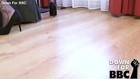 Sweet linda down for monster bbc in sexy lingerie heels