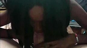 wife skips cleaning to suck hubby's cock instead in homemade clip