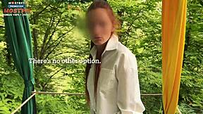 Receptionist Bathes Then Sucks Client Cock in Heels!