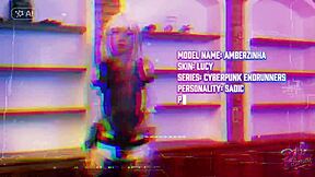 Zoe Cosplay as Lucy from Cyberpunk Makes Me Moan with Amberzinha's Ride