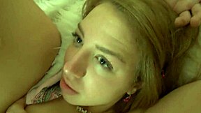 Ever wondered how a blonde beauty's shaved pussy takes monster cock?