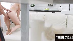 flawless teen sofy soul's first anal feels so damn good