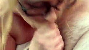 streetwalker in glasses deepthroats cock bends over car swallows cum after pov public facial from chubby guy