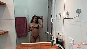 BATI SIRIRICA ANTES DO BANHO E MANDEI O VIDEO - BRASILEIRA PUTINHA CHERRY ADAMS SQUIRTING TOYS