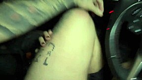 Alt Goth Teen Stretches Wet Pussy And Ass With Taxi Driver's Juicy Monster Cock