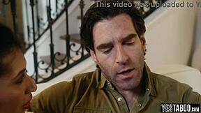 big ass latina stepdaughter fucks stepdad doggystyle for reward