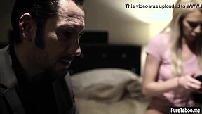 Rich Pervert Fucks Petite Blonde Babysitter's Tight Teen Pussy