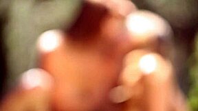 nyomi banxxx deepthroats and rides black monster cock outdoors